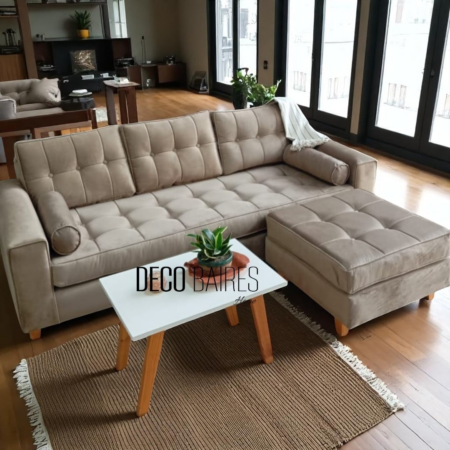 Sillón Esquinero Roma 2.20 x 1.60 mts camastro movil