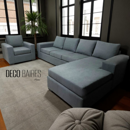 Esquinero Barcelona L + sillon de 1 cuerpo